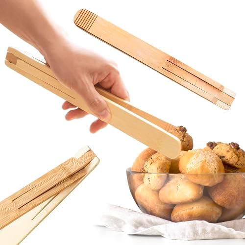 Bamboo Cooking Tongs (Set of 2)