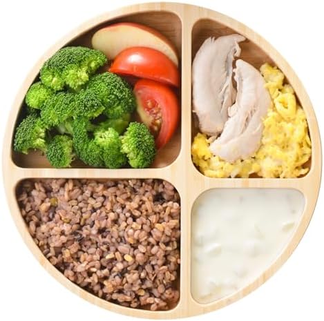 Round Dish Healthy Separation Plate
